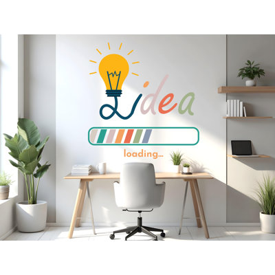 Idea Loading Office Wall Decal Idea Teamwork Business Worker Inspire Office Decoration Motivation Stickers Mural Unique Gift