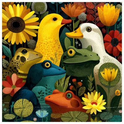Coussins Frog Ducks