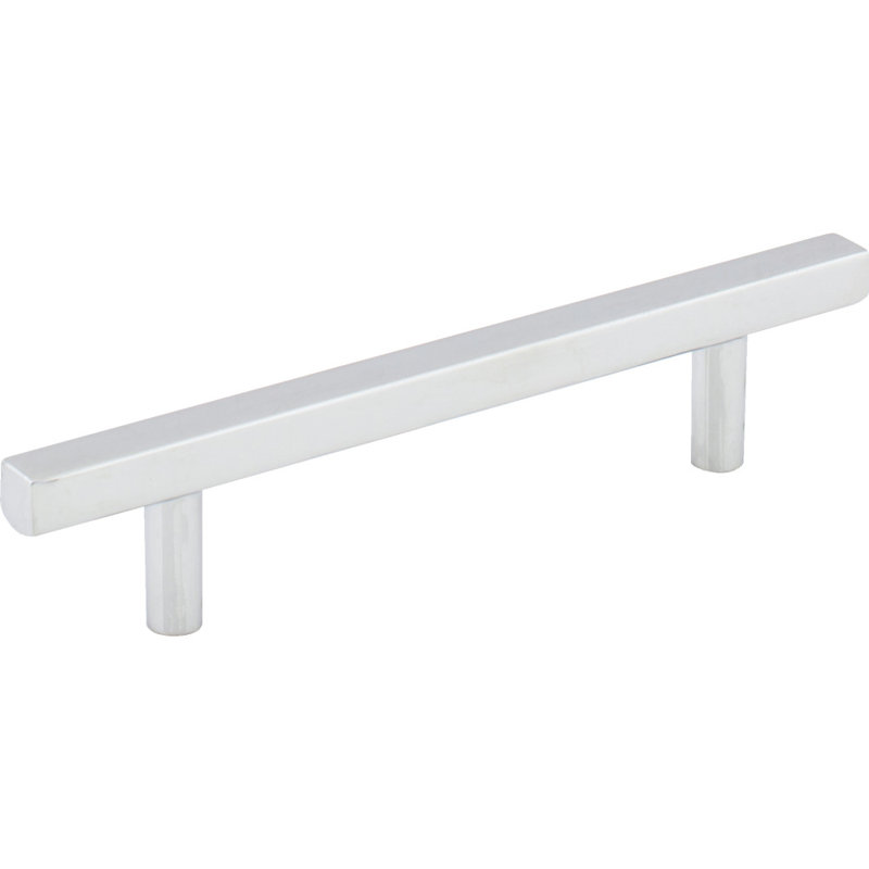Dominique Bar Pull, Polished Chrome, 3 3/4"