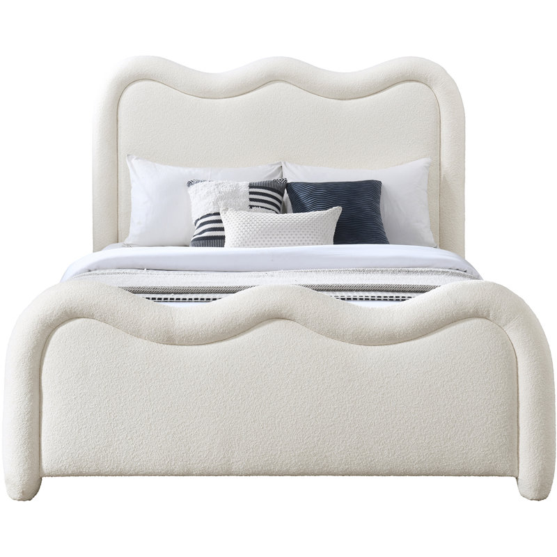 Tissu chenille Gavin, Grand, Tissu chenille crème