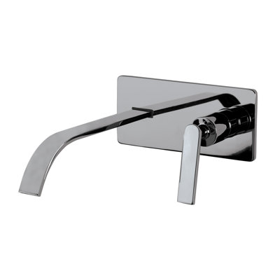 Arch Wall Mounted Bathroom Faucet with Drain Assembly