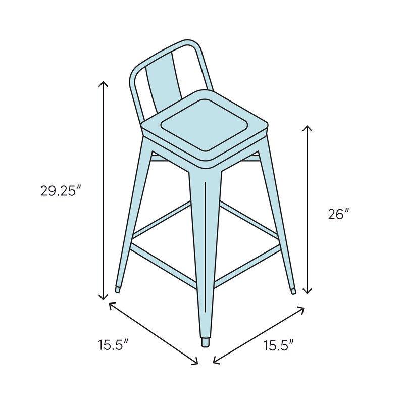 Ebern Designs 26'' Counter Stool & Reviews | Wayfair