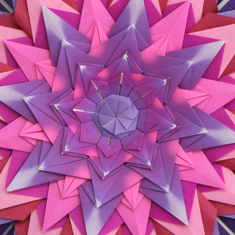 Décoration murale passionné mandala, Rose