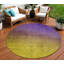 Tapis rond lavable ombré 8 pi