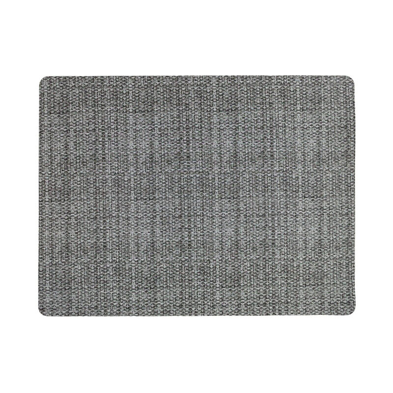 Napperon rectangulaire Sterilla, gris, 16,5 po x 12,5 po, ensemble de 6