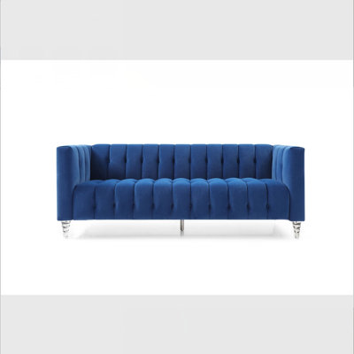 Lany 81.8'' Velvet Rolled Arms Chesterfield Sofa -  Rosdorf Park, 110B4C547D5B4B59942A2721E649191D