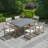 7-Piece Folding Aluminium Dining Table Set