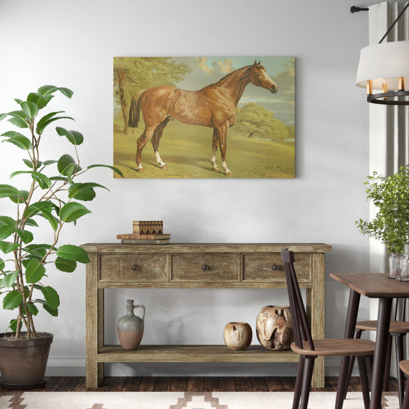 Cassells Thoroughbred I 1 Piece Painting on Canvas, 20cm H x 30cm W, Wrapped Canvas
