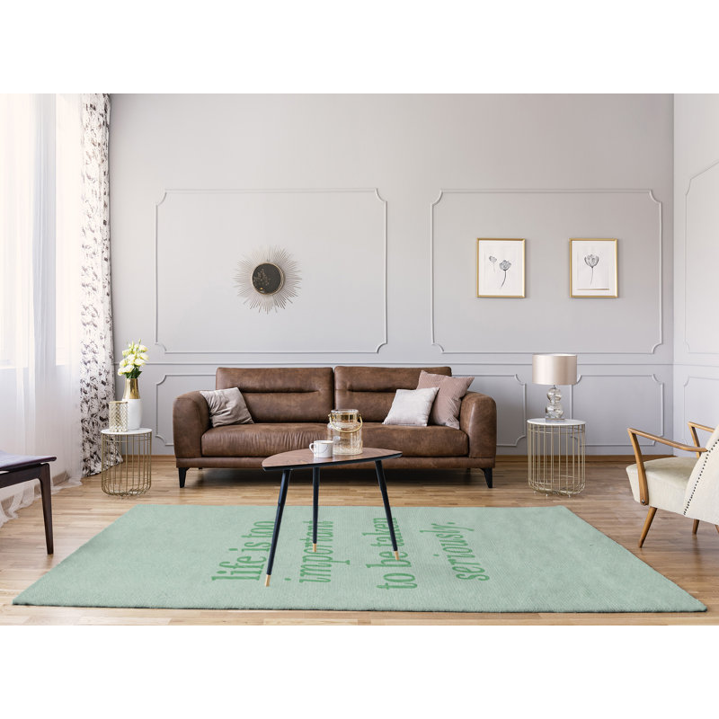 Quotes Chenille Indoor Rug, Rectangle 5' x 7'