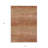 3' X 5' Copper Striped Washable Indoor Outdoor Area Rug