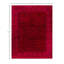 Tapis rose en laine 9 pi 2 po x 12 pi 1 po Huckstep