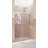 Halo 54 in. x 78 in. Frameless Glass Hinge Shower Door-110427363