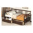 Twin Size Daybed Wood Bed With Two Drawers,Espresso