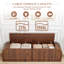 Banc de rangement rabattable Morden de 122 cm de large pour chambre à coucher-867793542