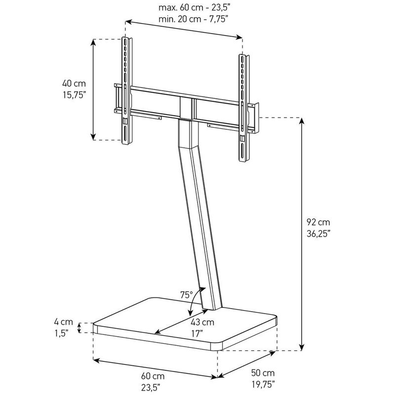 Vicis Trading Single Screen Floor Stand Mount