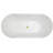 Chloe 63'' x 29.5'' Soaking Acrylic Bathtub