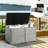 FORCLOVER 45'' W 88 Gallons Wicker Deck Box in Gray