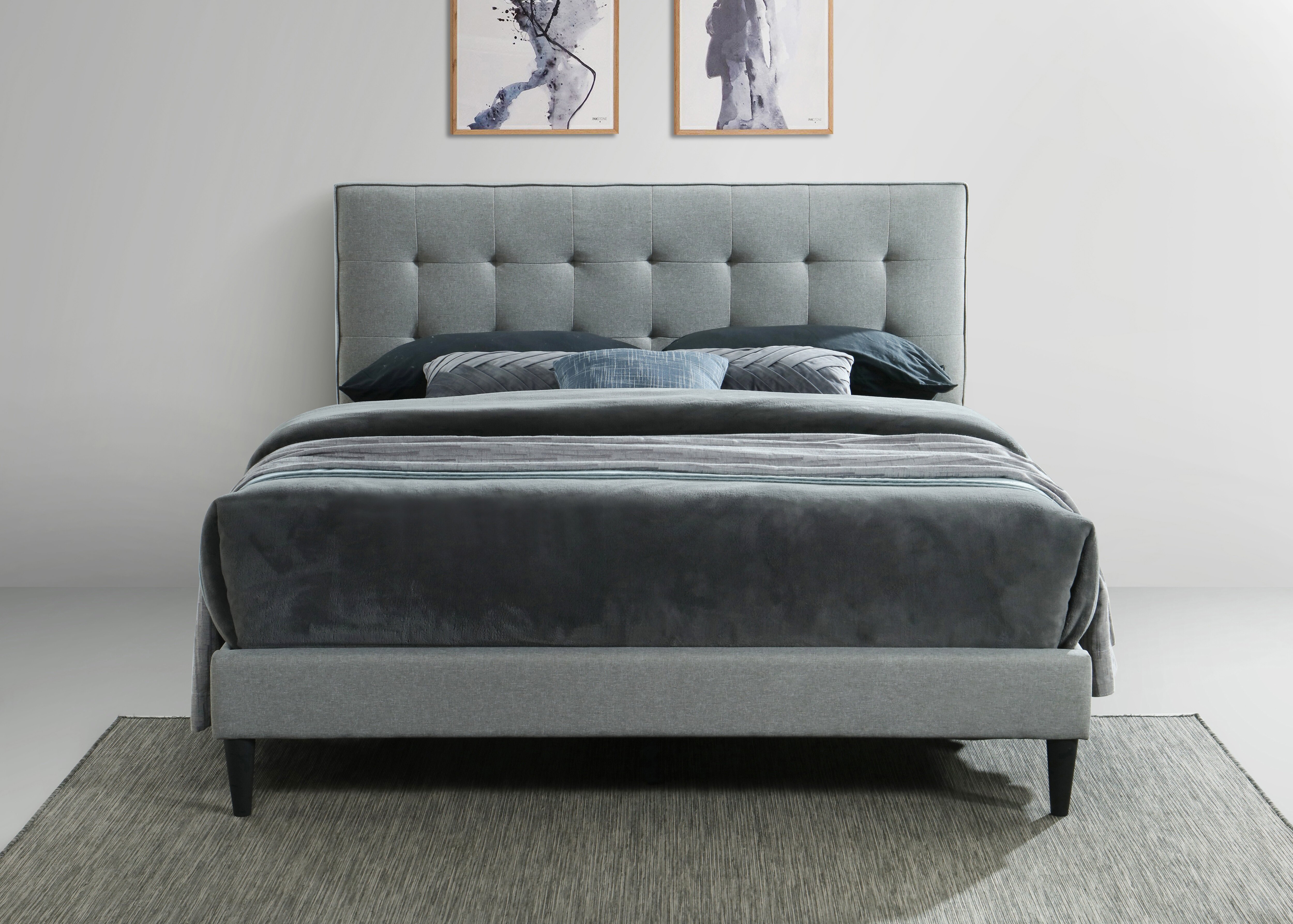 Corrigan Studio Marano Upholstered Low Profile Platform Bed