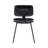 Faux Leather Dining Chair with Steel Legs-1851847387