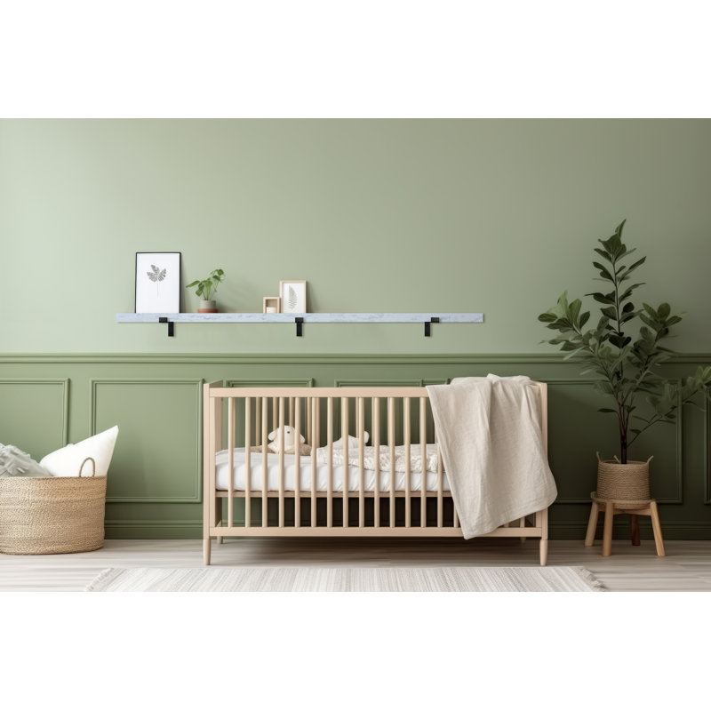 Emerald Lee Poplar, 2" H x 63" W x 8" D, Gray
