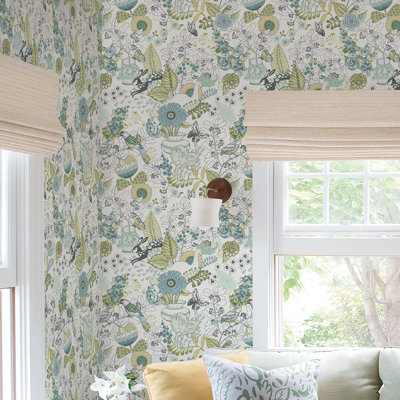 Ackerman Fauna 33' L x 20.5" W Smooth Wallpaper Roll