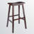 Zavala Walnut 3-Piece High Dining Set with Saddle Seat Bar Stools