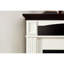Console de foyer électrique avec tiroirs - cerisier / blanc