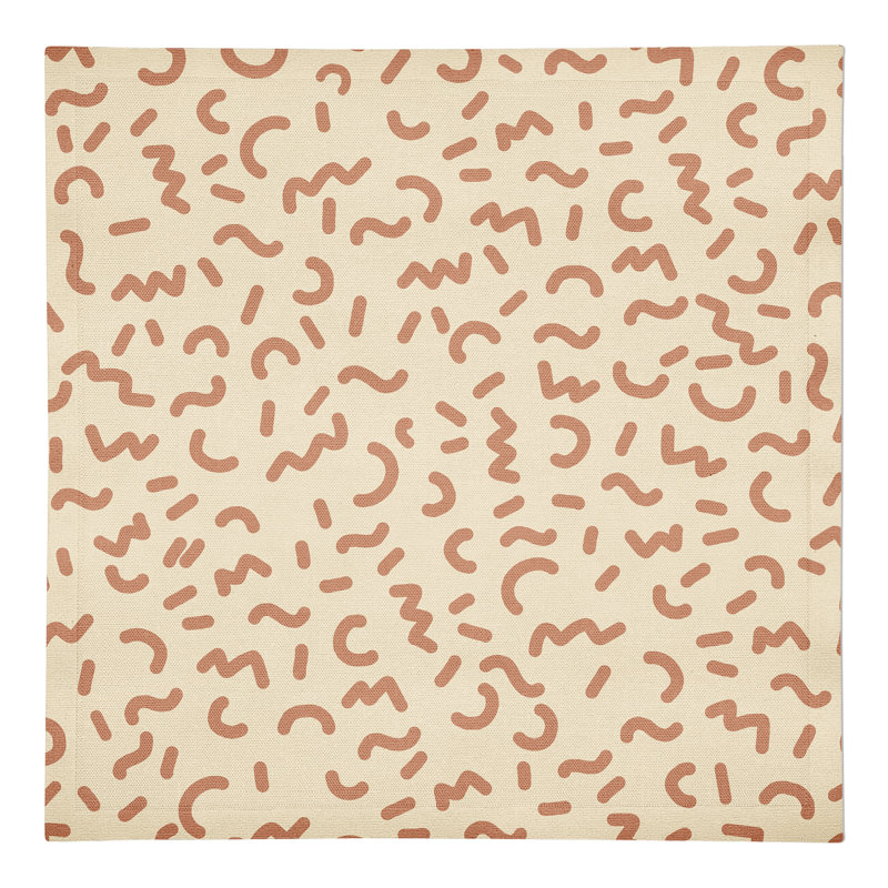 Serviette Burnese Funky Squiggles 10 "
