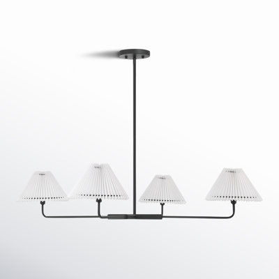 Pearson 4-Light Dimmable Linear Chandelier 
