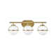 Arie 3 Light Frosted Dimmable Vanity Light
