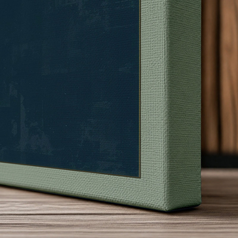 Colour Balance Mid-Century - Wrapped Canvas, 24x16 - 61.0 x 40.6 cm, Sage Border