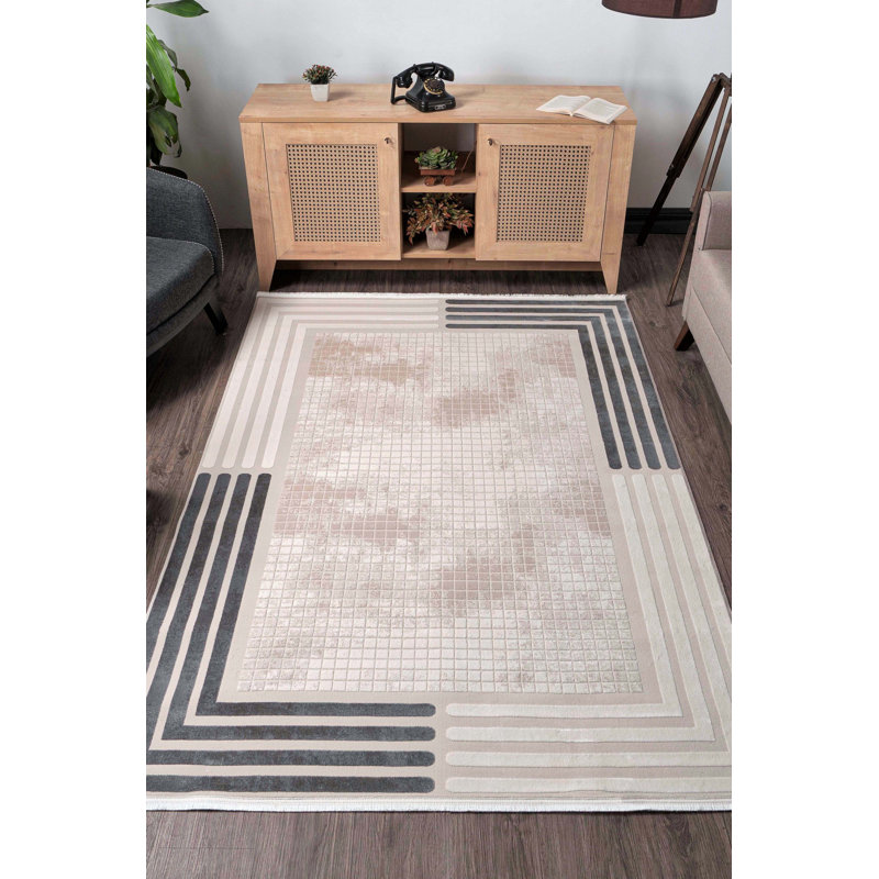 Naysa Solid Colour Area Rug, Rectangle 80 x 150cm