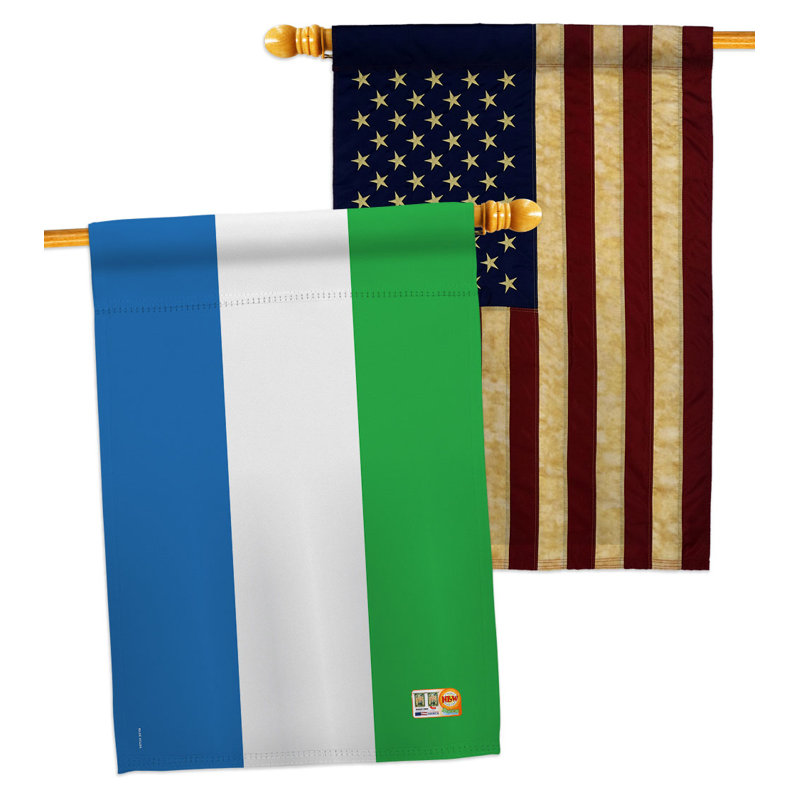 Double Sided 40'' H x 28'' W Polyester House Flag