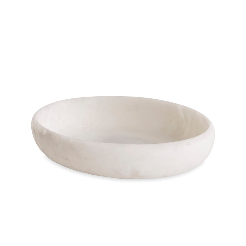 Grand bol ovale en résine RESIN, Noix de coco