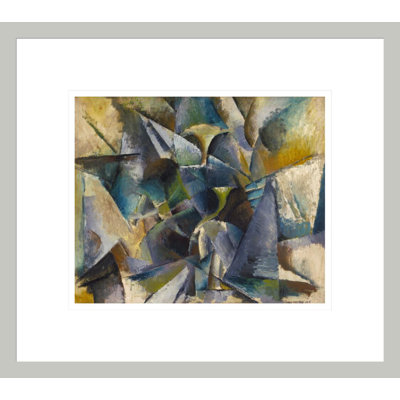 «Construction» par Max Weber - Estampe numérique encadrée