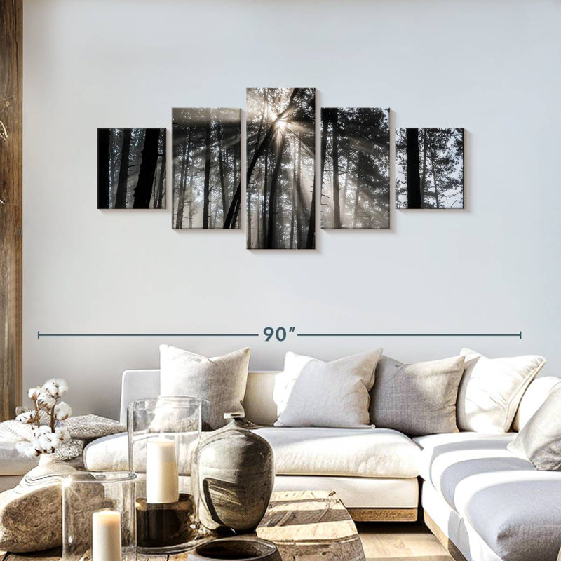Rayon de soleil forêt, H 30 po x l 68 po