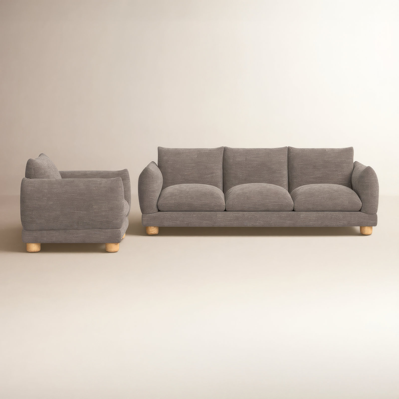 Damara 2 - Piece Living Room Set, Gray