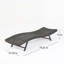 Chaise longue de patio en bois