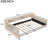 Beige Velvet Full Xl Daybed With Side Storage - Chic And Functional For Guest Rooms No Box Spring Needed, Effortless Assembly Upholstered In Modern Practical Bedroom, Room Spring, Easy To Assemble