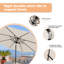Parasol de marché 7 pi 10 po Darrin-1323668724