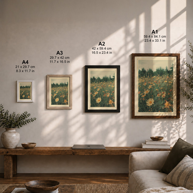 Golden Meadow Botanical - Print, Unframed, A1 - 84.1 x 59.4 cm