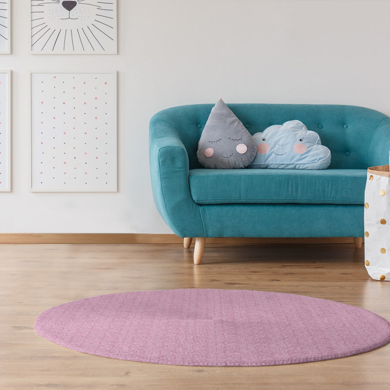 Tapis de troisième zone rose eye, Rectangle 2 pi x 3 pi