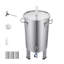 Seau de fermenteur 8 gallons en acier inoxydable 304 avec couvercle, robinet et thermomètre