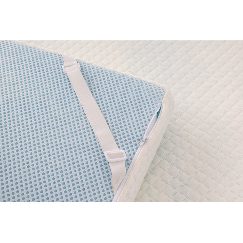 Gel Memory Foam Mattress Topper With Removable Breathable Soft Cover, Cooling Bed Topper For Comfort Body Support And Pressure Relief