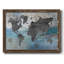Carte du monde bleue et grise, reproduction sur toile-1961611512-1961611519