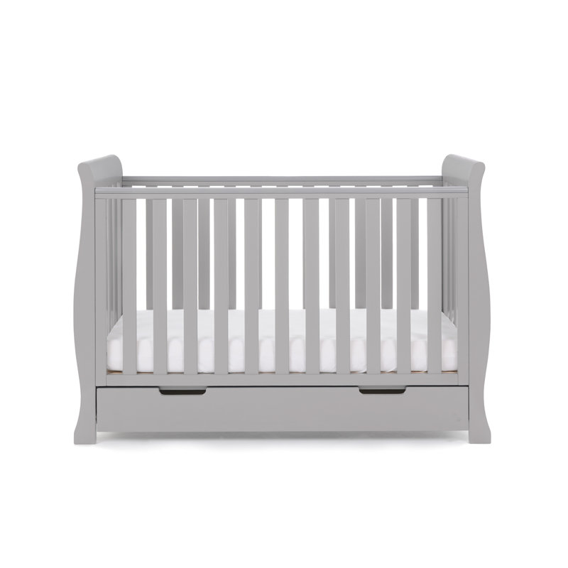 Stamford Mini Cot Bed, Warm Grey