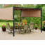 Abri de jardin pour terrasse en métal l 10 pi x P 10 pi avec structure en acier durable pour terrasse de jardin