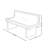 Modern Simple Black Bench