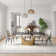 Hobart Modern White Rectangular Sintered Stone Dining Table with Pedestal Base