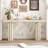 Luxury Acacia Veneer Console-407130322
